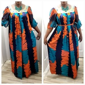 African maxi long dresses for women